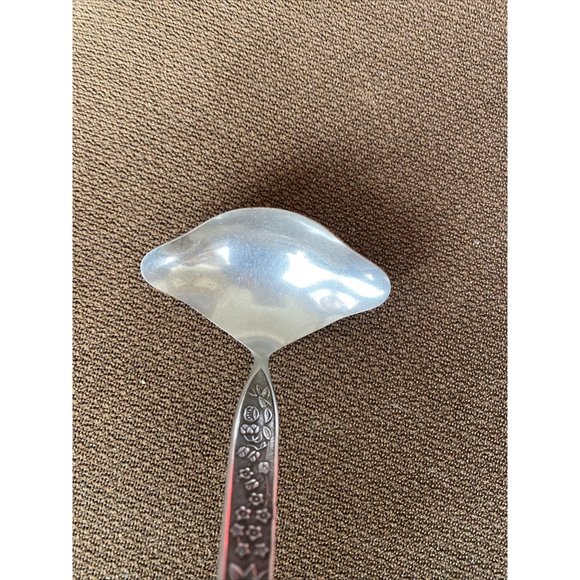 National Stainless Sevita Stainless Flatware Gravy Ladle Serving Spoon Flowers - Picture 2 of 12